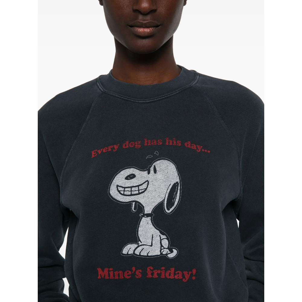 Re/Done Graphic-Print Raglan-Sleeve Sweatshirt