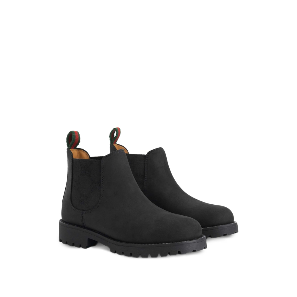 Gucci Web-stripe Chelsea Boots