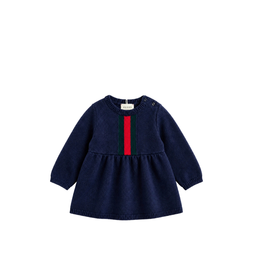 Gucci Web-stripe Knitted Dress