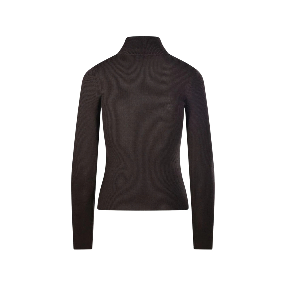 Ribbed-Knit Turtleneck Sweater