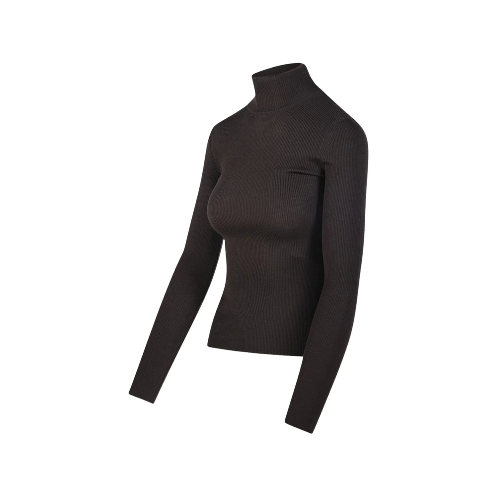 Ribbed-Knit Turtleneck Sweater