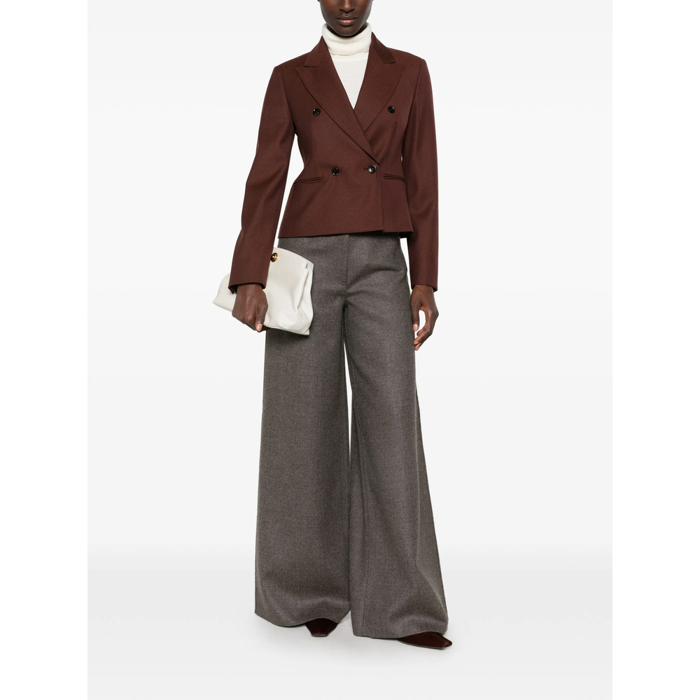Double-Breasted Peaked-Lapel Jacket
