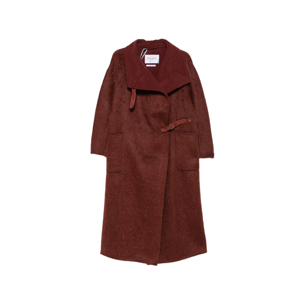 Max Mara Buckle-fastening High-neck Coat