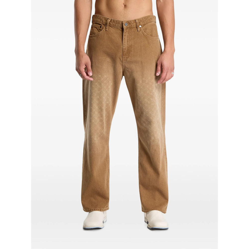 Daily Paper Faded Monogram Amba Straight-leg Jeans