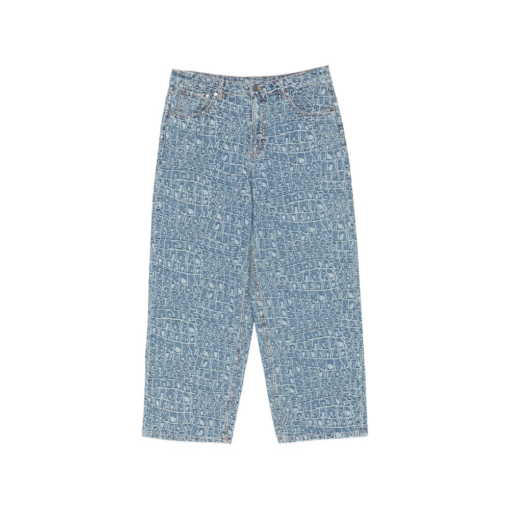 Jacquard-Pattern Jeans