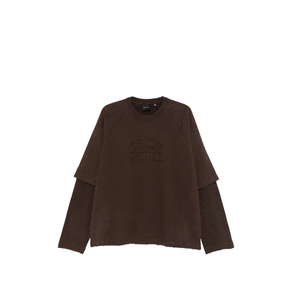 Daily Paper Logo-embroidered Layered-sleeve Sweatshirt
