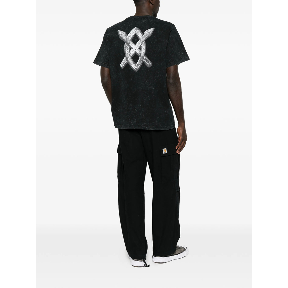 Logo-Print Washed T-Shirt