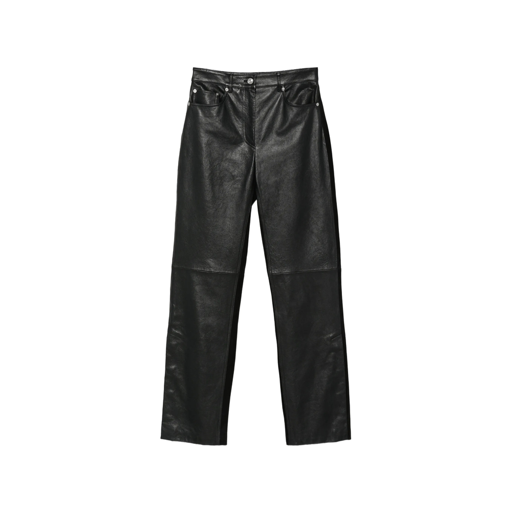 Sportmax Crespo Leather Panelled Trousers