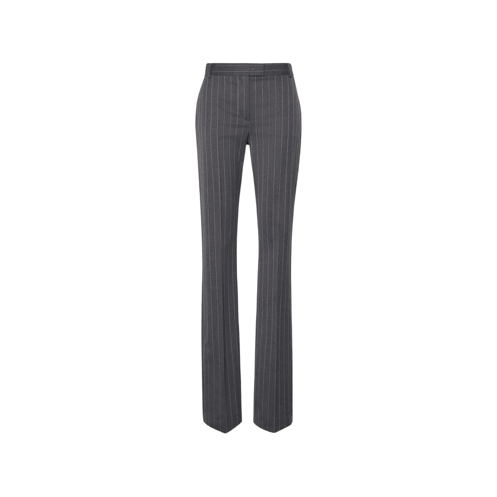 Sportmax Pinstripe Split-hem Trousers