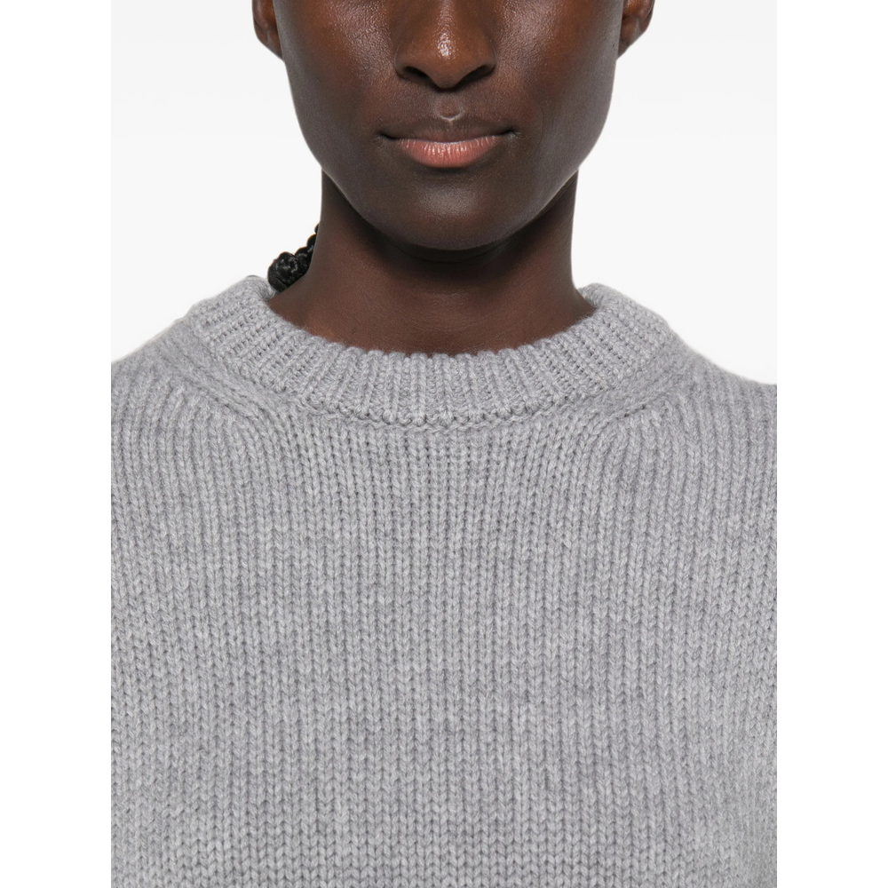 Ribbed-Knit Crew-Neck Sweater
