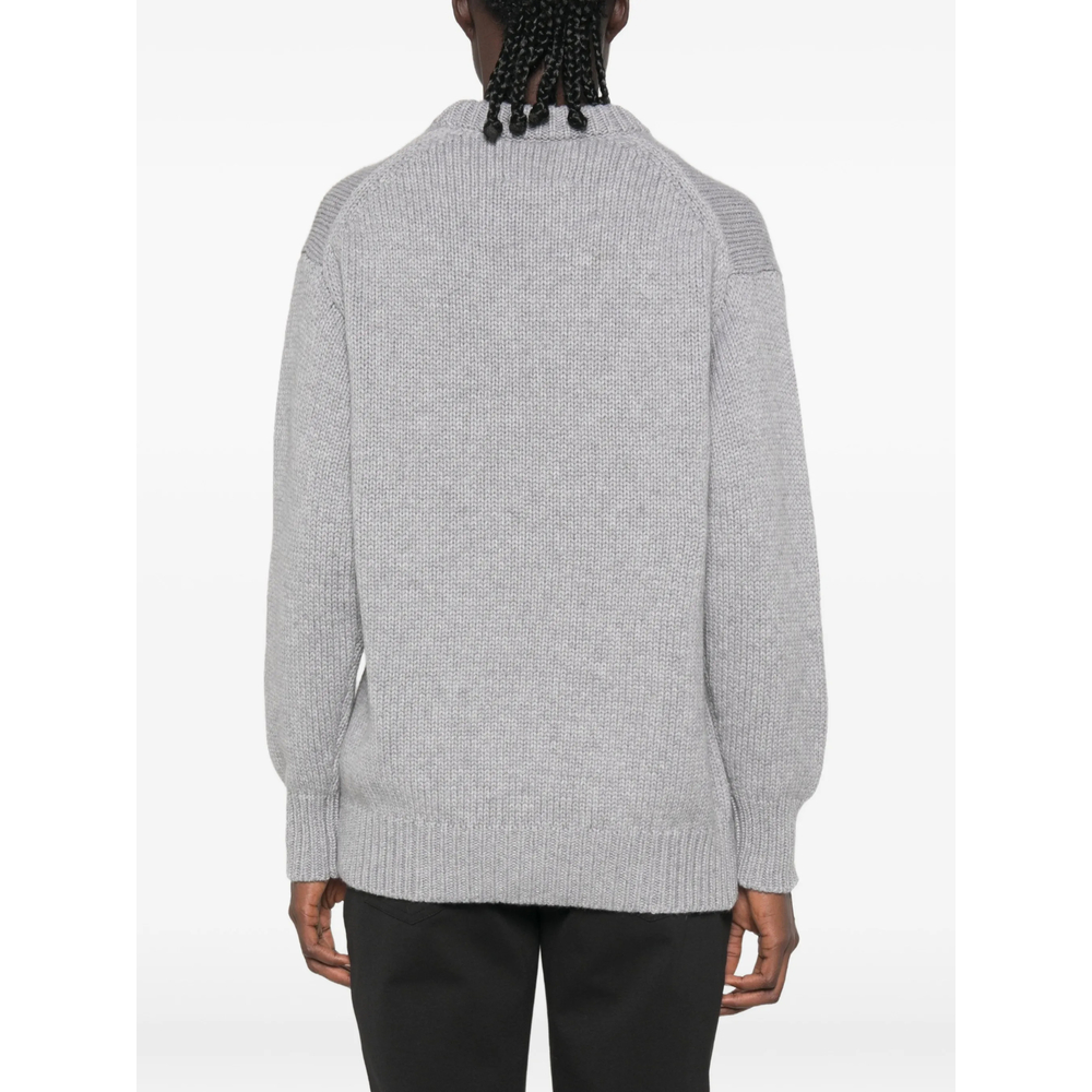Ribbed-Knit Crew-Neck Sweater