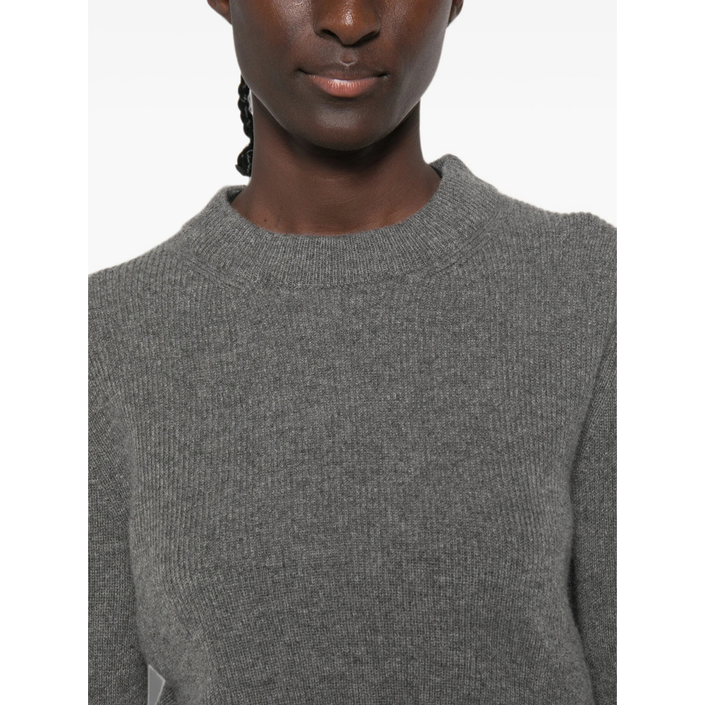 Ribbed-Knit Cropped Sweater