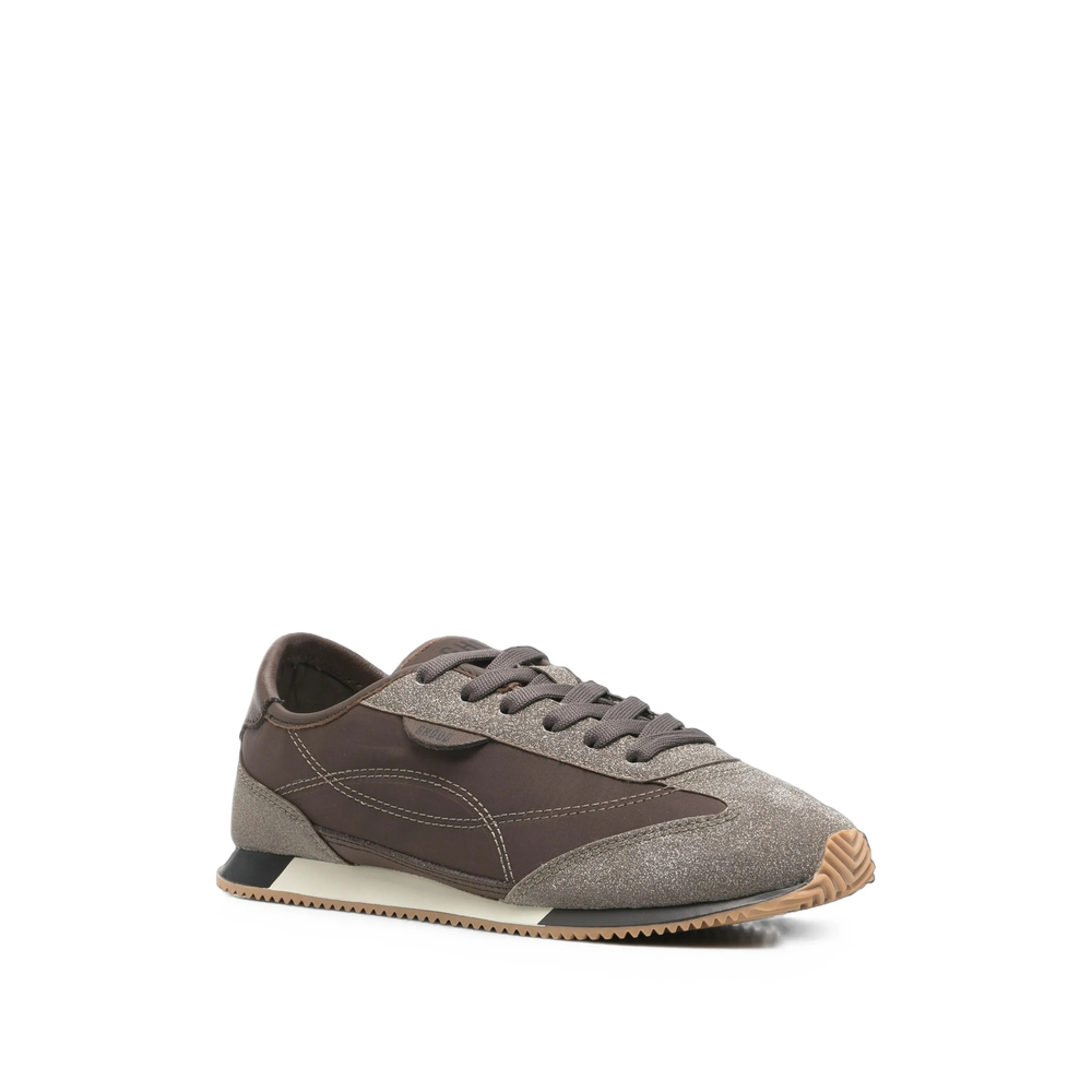 Glitter-Effect Panelled Sneakers