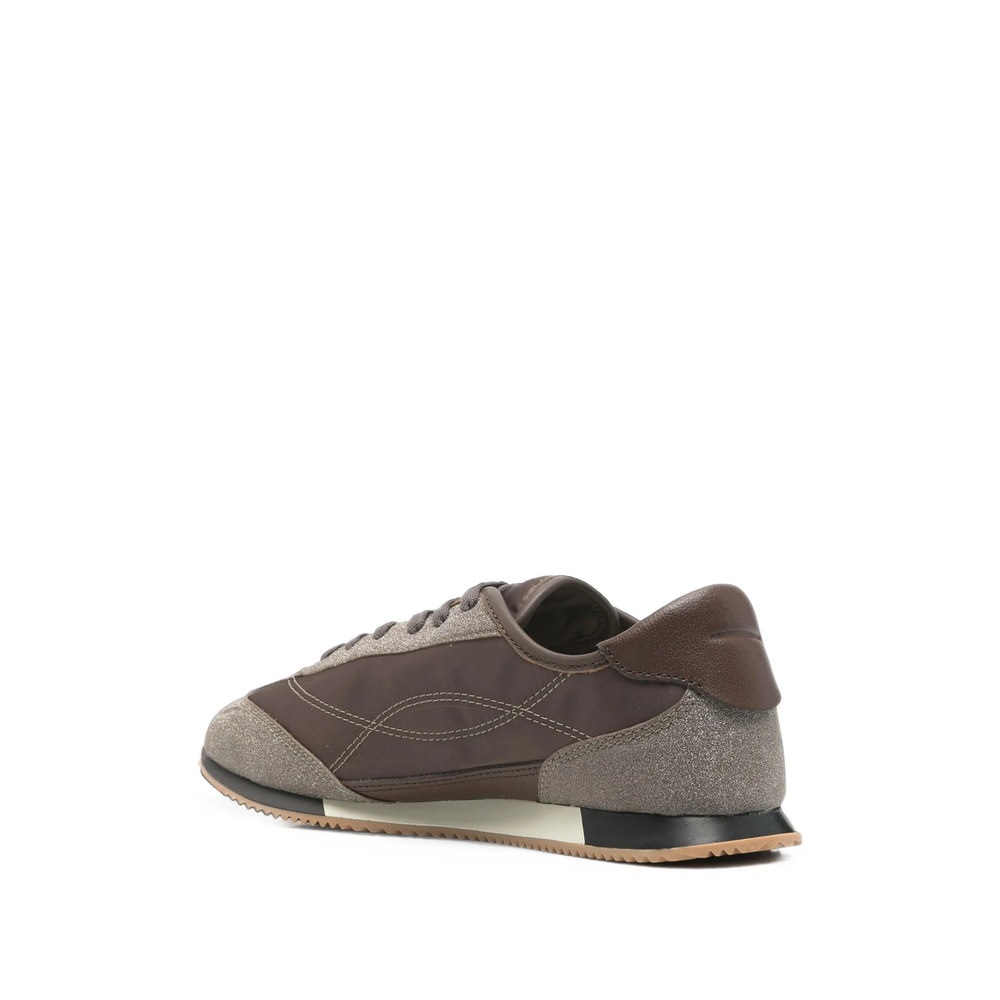 Glitter-Effect Panelled Sneakers