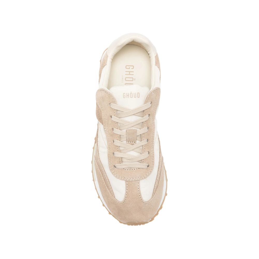 Suede-Panelled Sneakers
