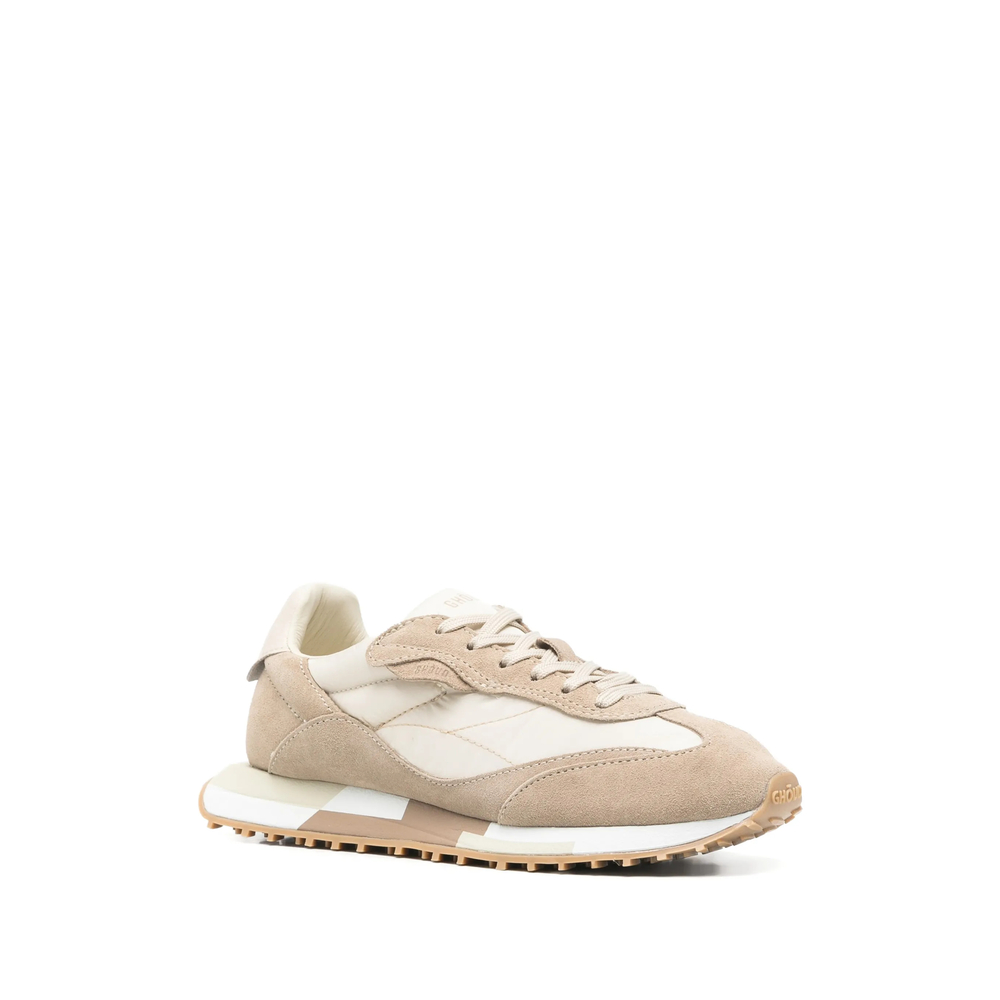 Suede-Panelled Sneakers