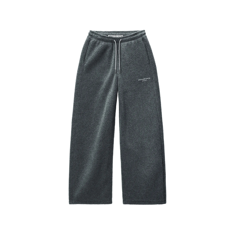 Alexander Wang Mid-rise Track Pant W/ Rhinestone Drawcord