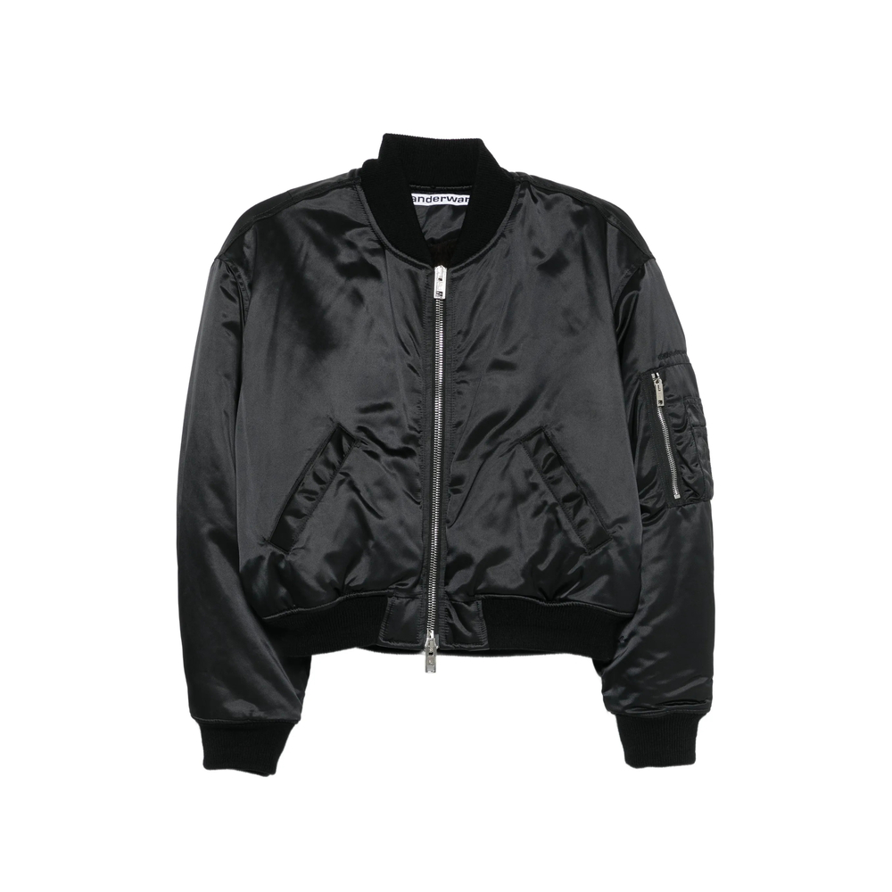 Faux Fur Lined Bomber Jacket