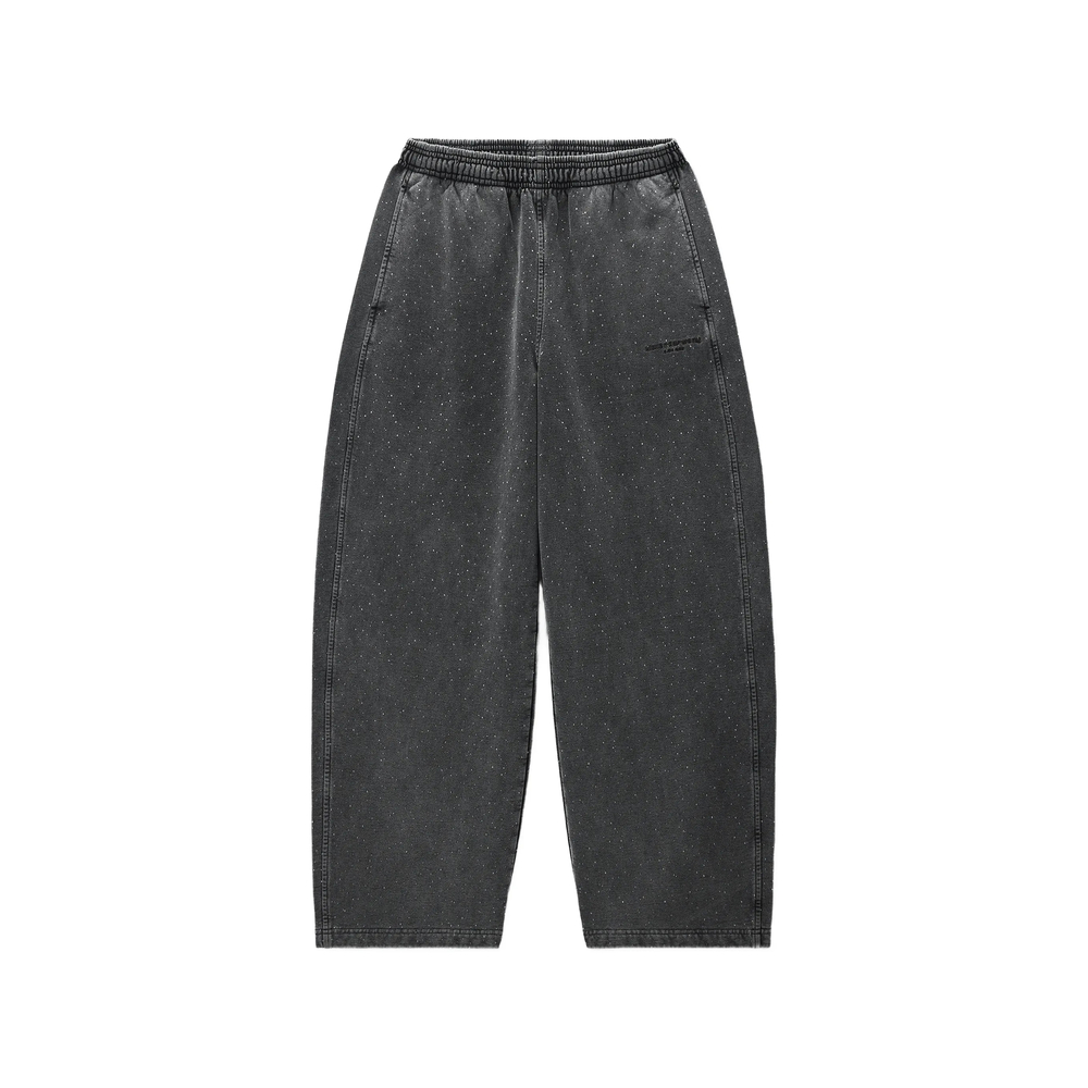 Alexander Wang Mid-rise Oversized Sweatpants W/ All-over Hotfix
