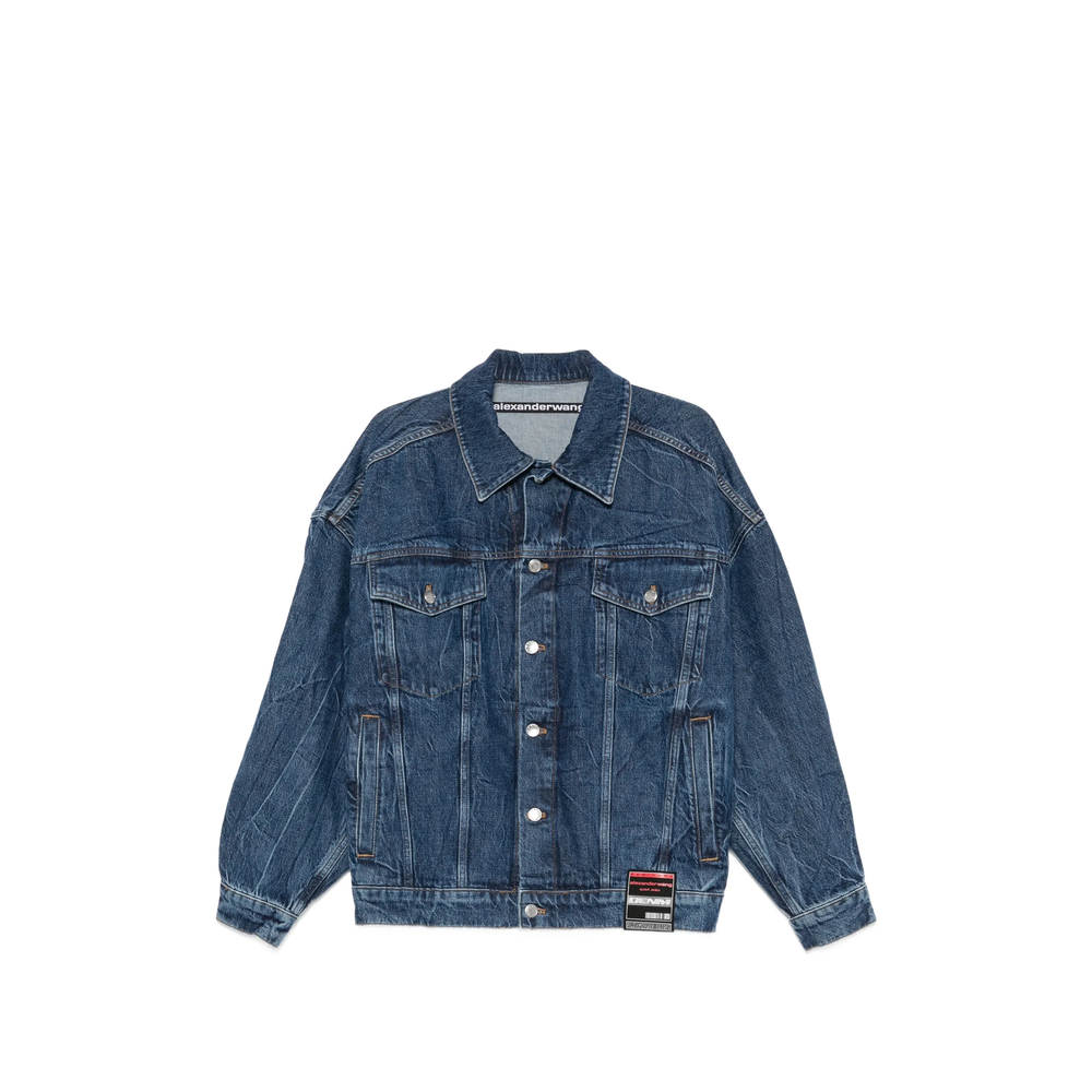 Alexander Wang Hotfix-logo Denim Jacket