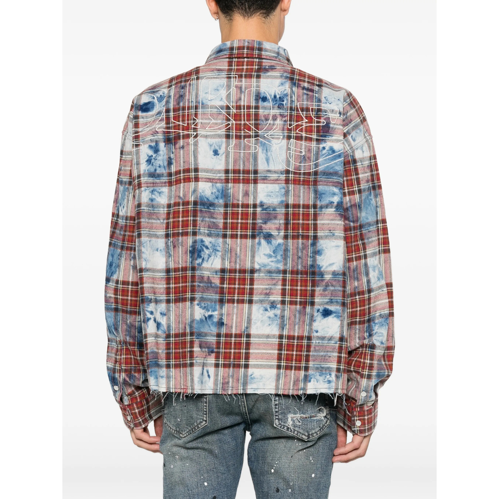 Logo-Embroidered Checked Shirt