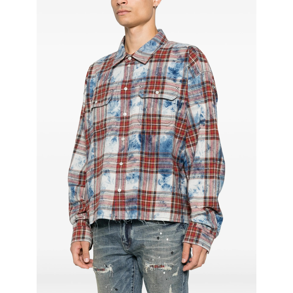 Logo-Embroidered Checked Shirt