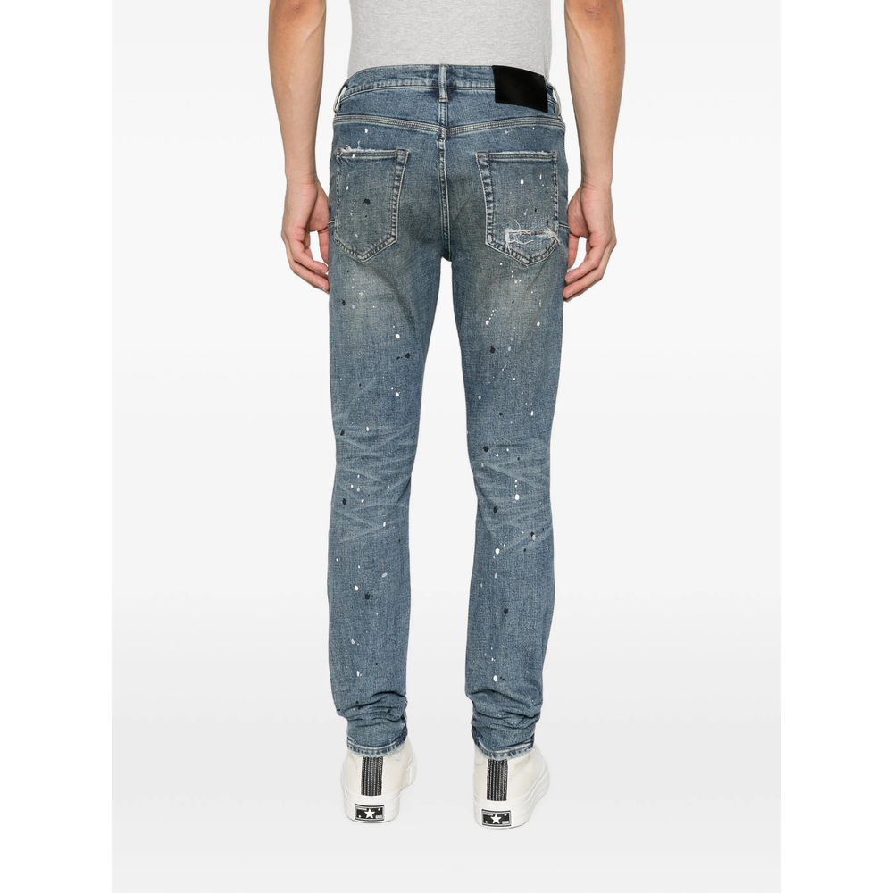 Distressed Paint-Splatter Skinny