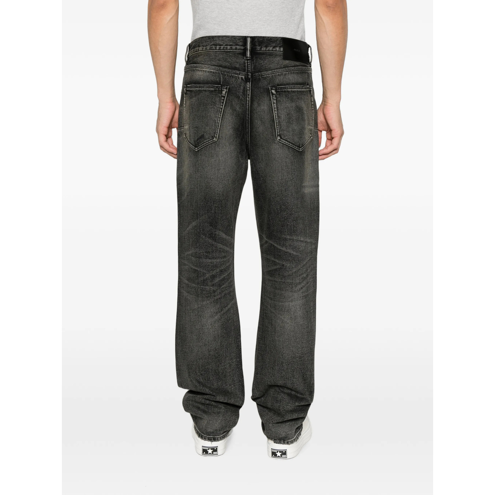 Distressed Patchwork-Detail Jeans