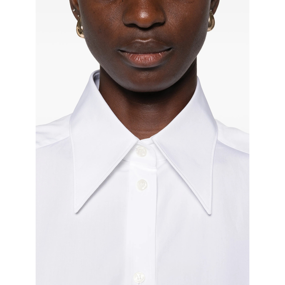 Pointed-Collar Long-Sleeve Shirt