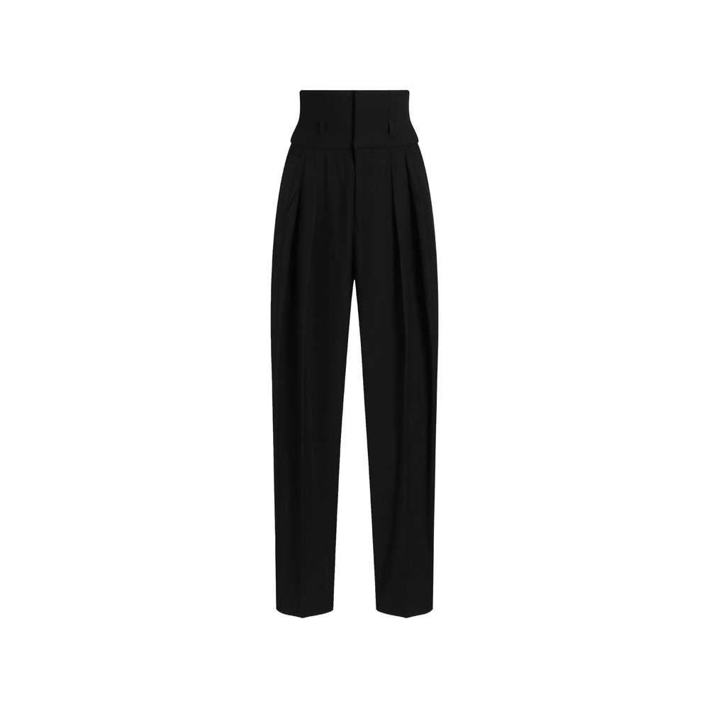 Dolce & Gabbana Pinstripe Wool Jacquard Trousers