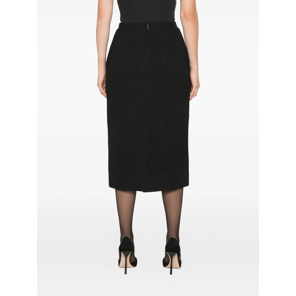 Bouclé-Knit Pencil Midi