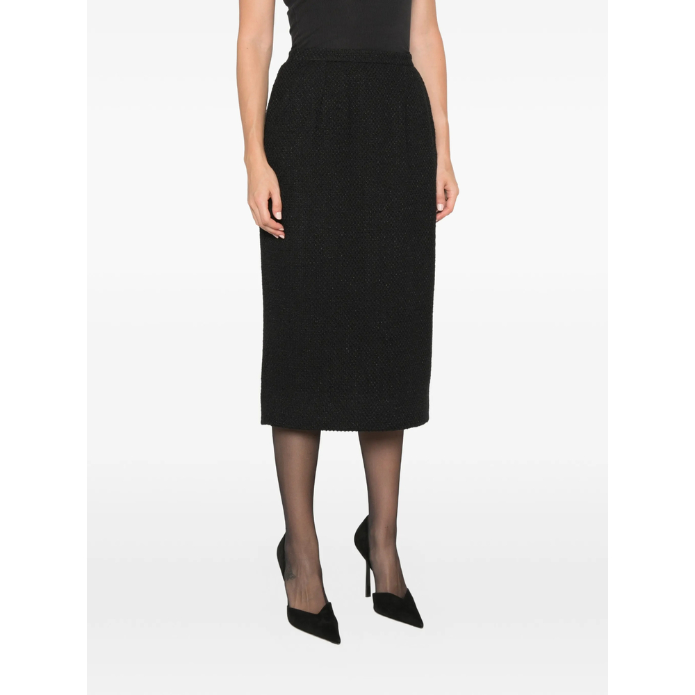 Bouclé-Knit Pencil Midi