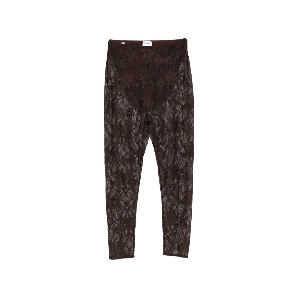 The Andamane Loli Lace-pattern Cropped Leggings