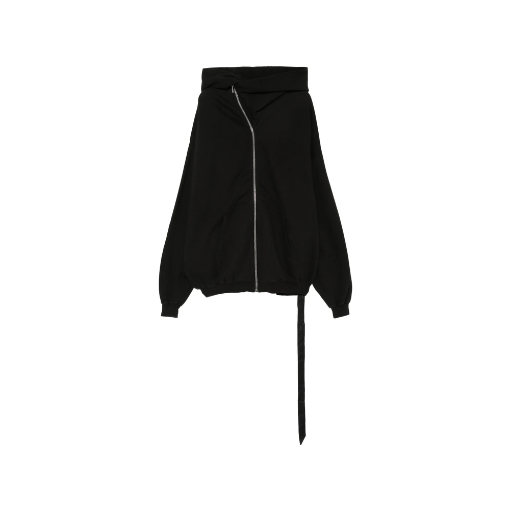 Rick Owens Drkshdw Mountain Hun Asymmetric Zip-up Hoodie