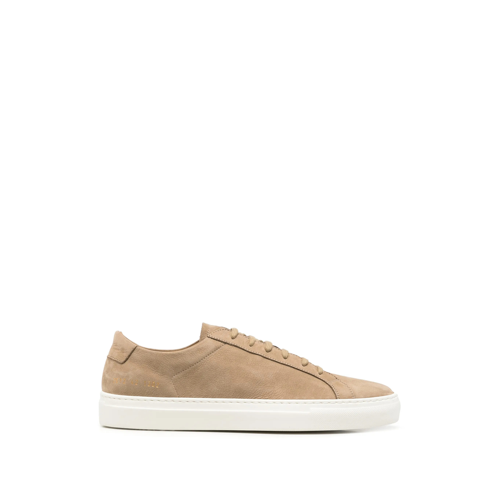 Common Projects Nubuck-leather Sneakers In Brown