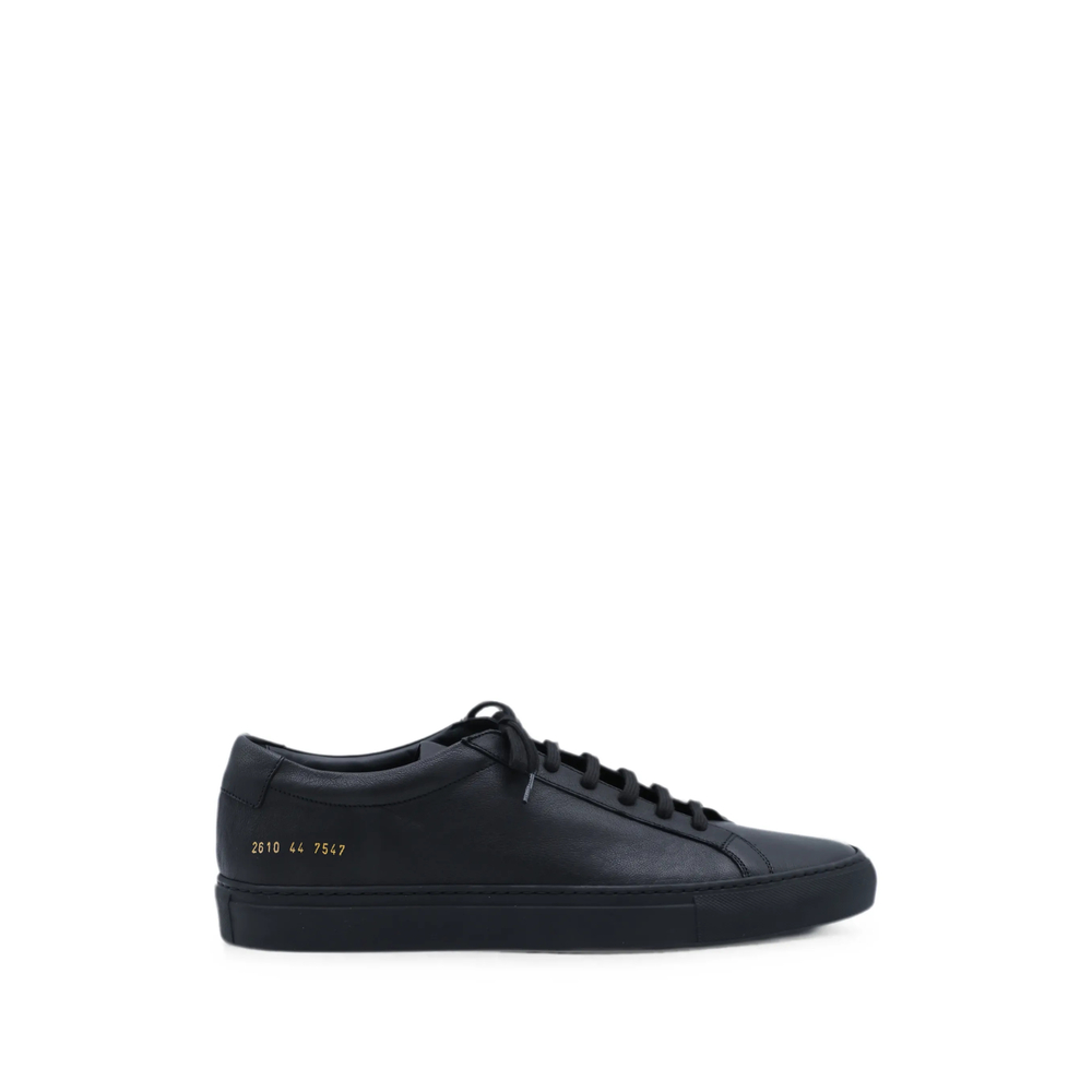 Common Projects Achilles Leather Sneakers In Black