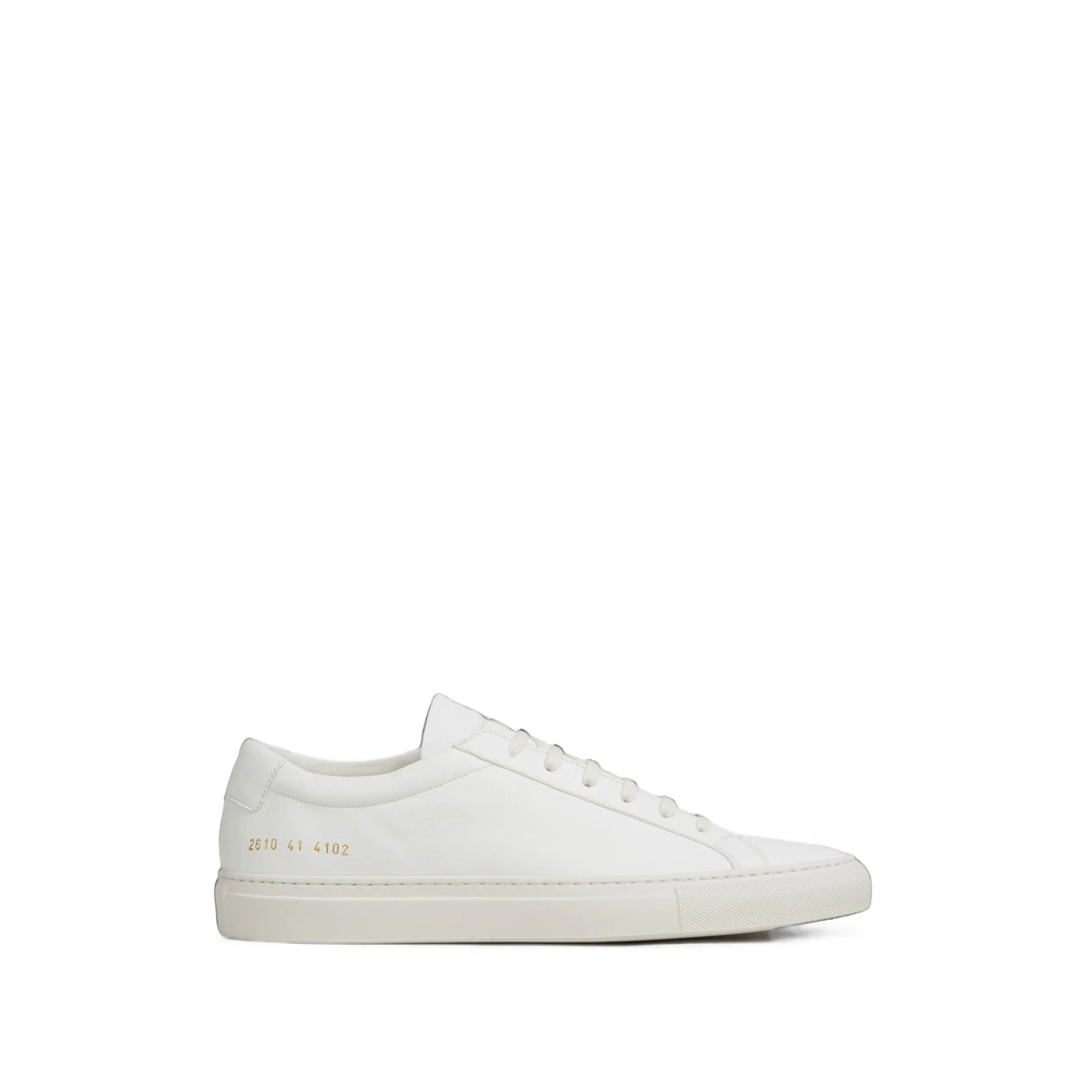 Common Projects Leather Lace-up Sneakers In White