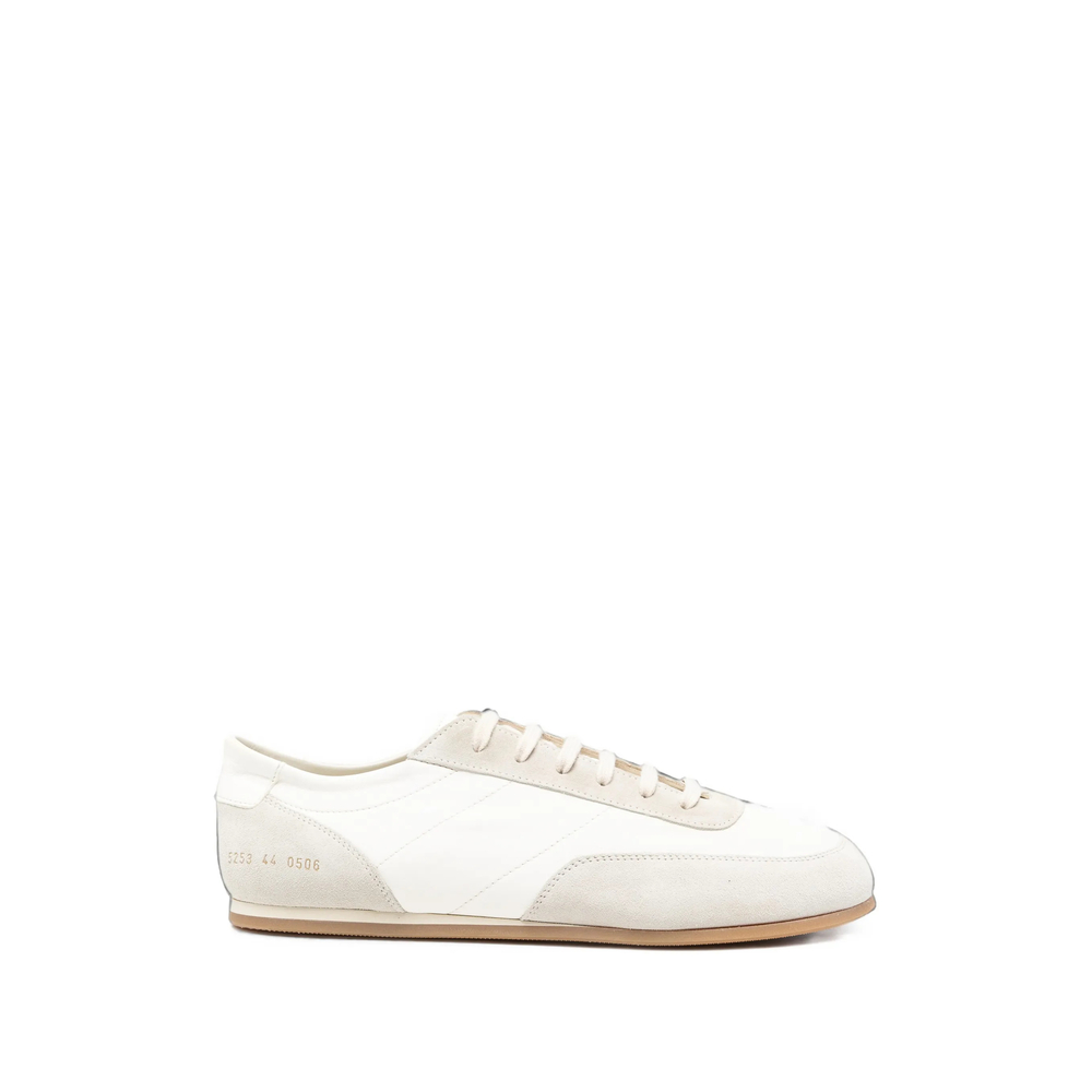 Common Projects Minimal Panelled Leather Sneakers In Multi