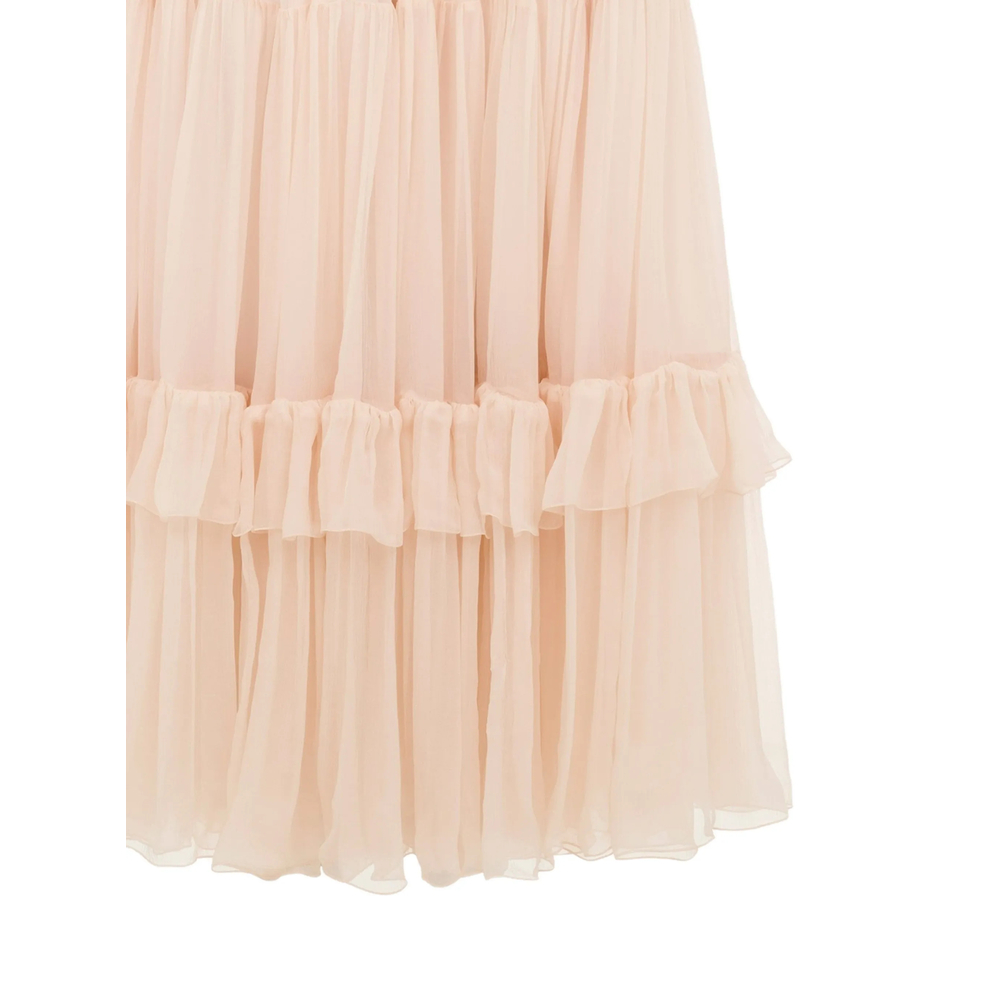 Chloé Midi Tiered Tulle Skirt