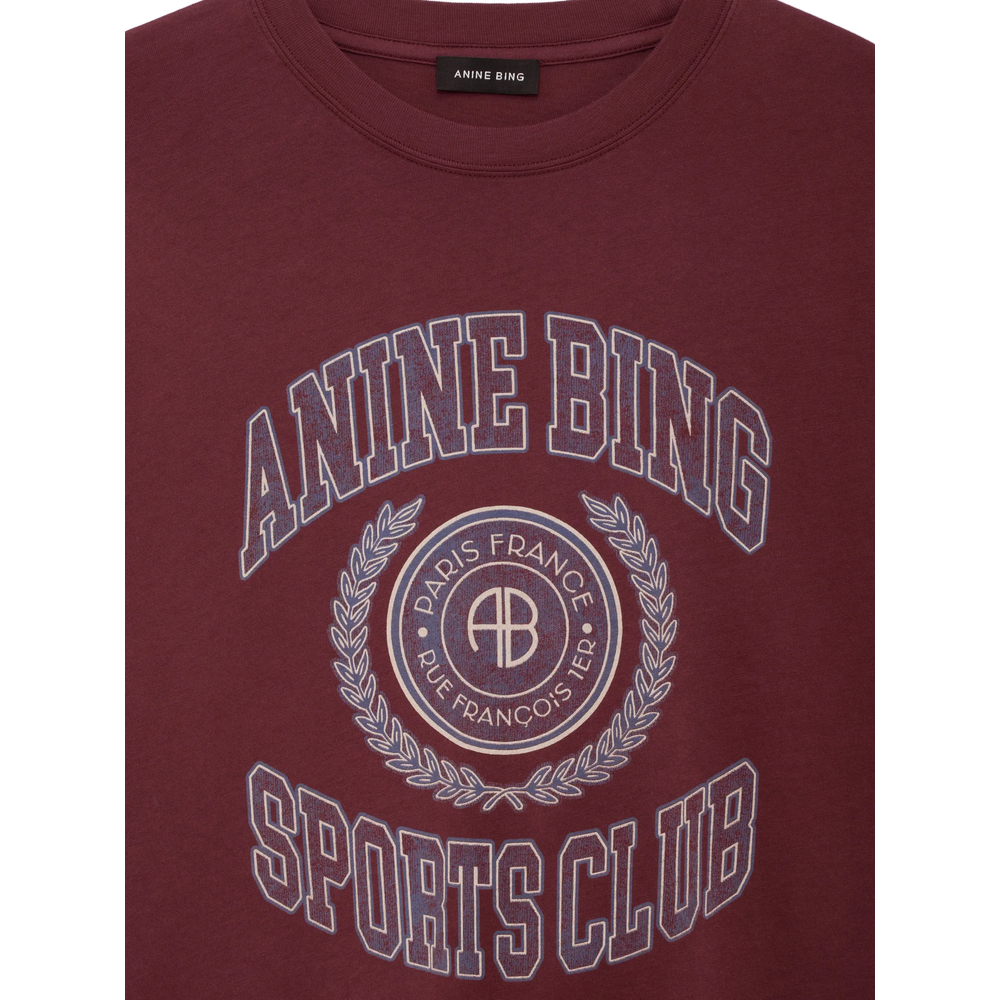 Cade Tee Collegiate - Burgundy