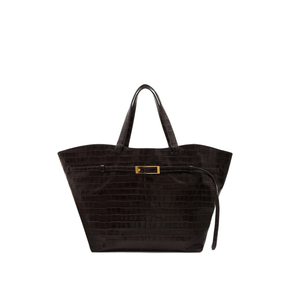 Anine Bing Elly Tote Embossed- Dark