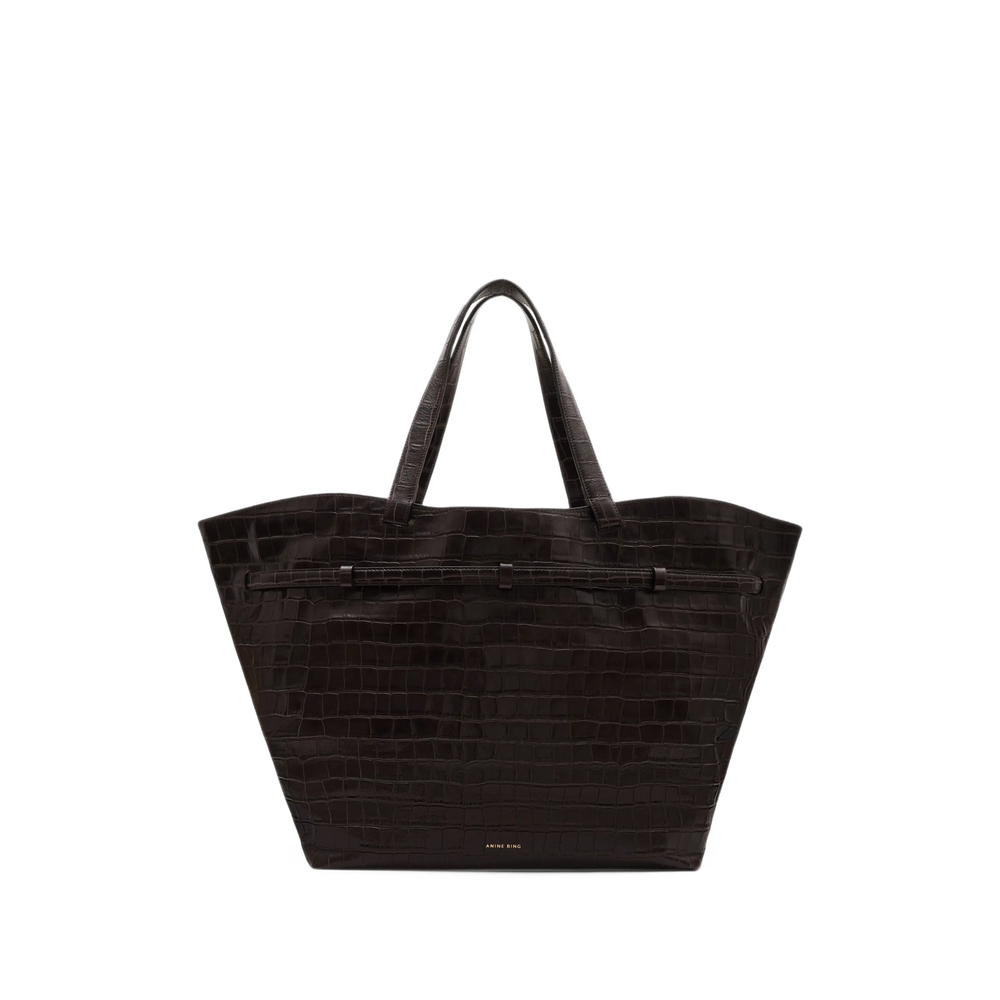 Elly Tote Embossed- Dark Brown