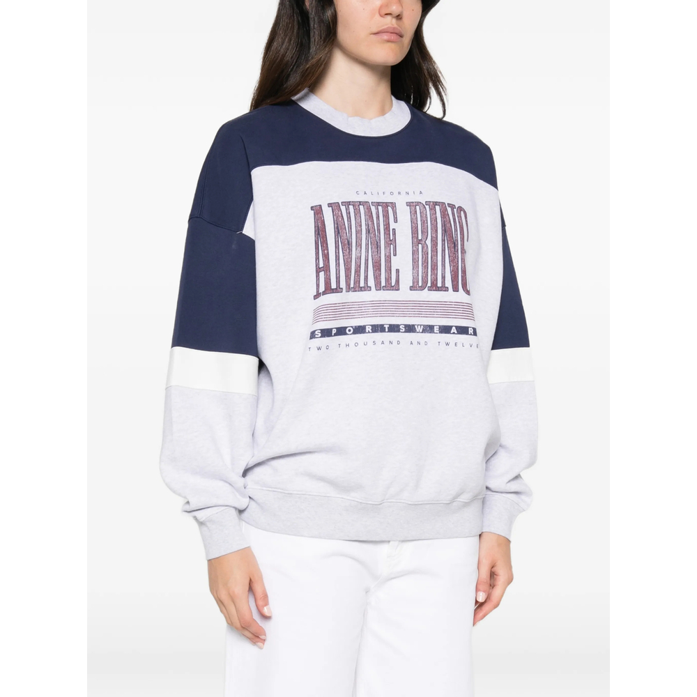 Miles Logo-Print Panelled Sweatshirt