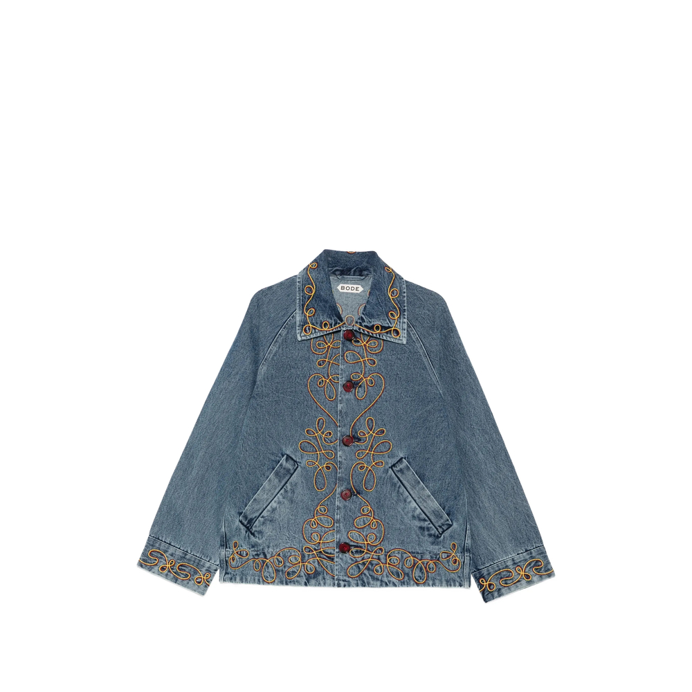 Bode Rawlins Embroidered Denim Jacket