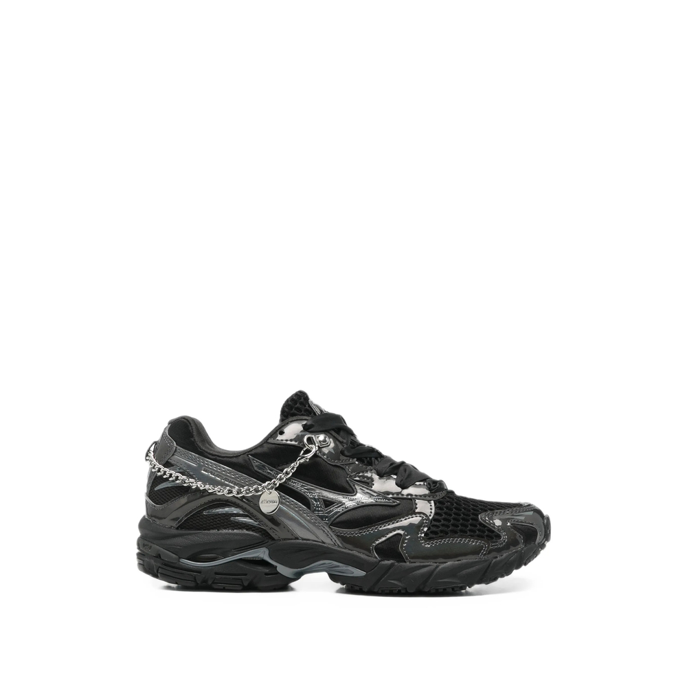 Mizuno Wave Rider 10 Chain-embellished Mesh-panel Sneakers
