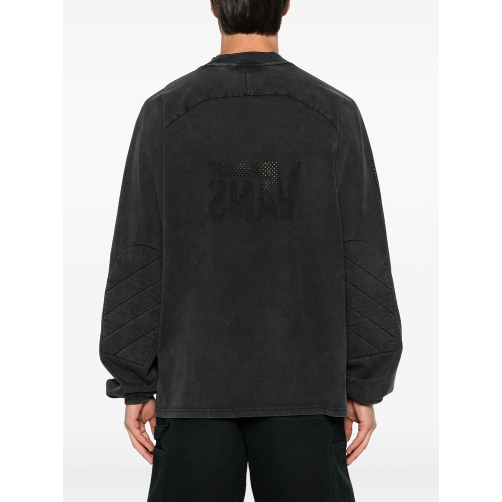 Laser-Cut Quilted-Panel T-Shirt