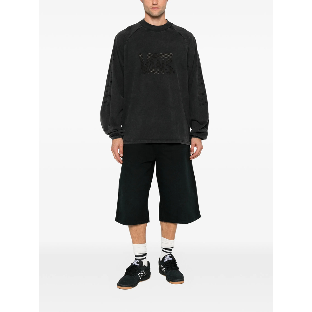 Laser-Cut Quilted-Panel T-Shirt