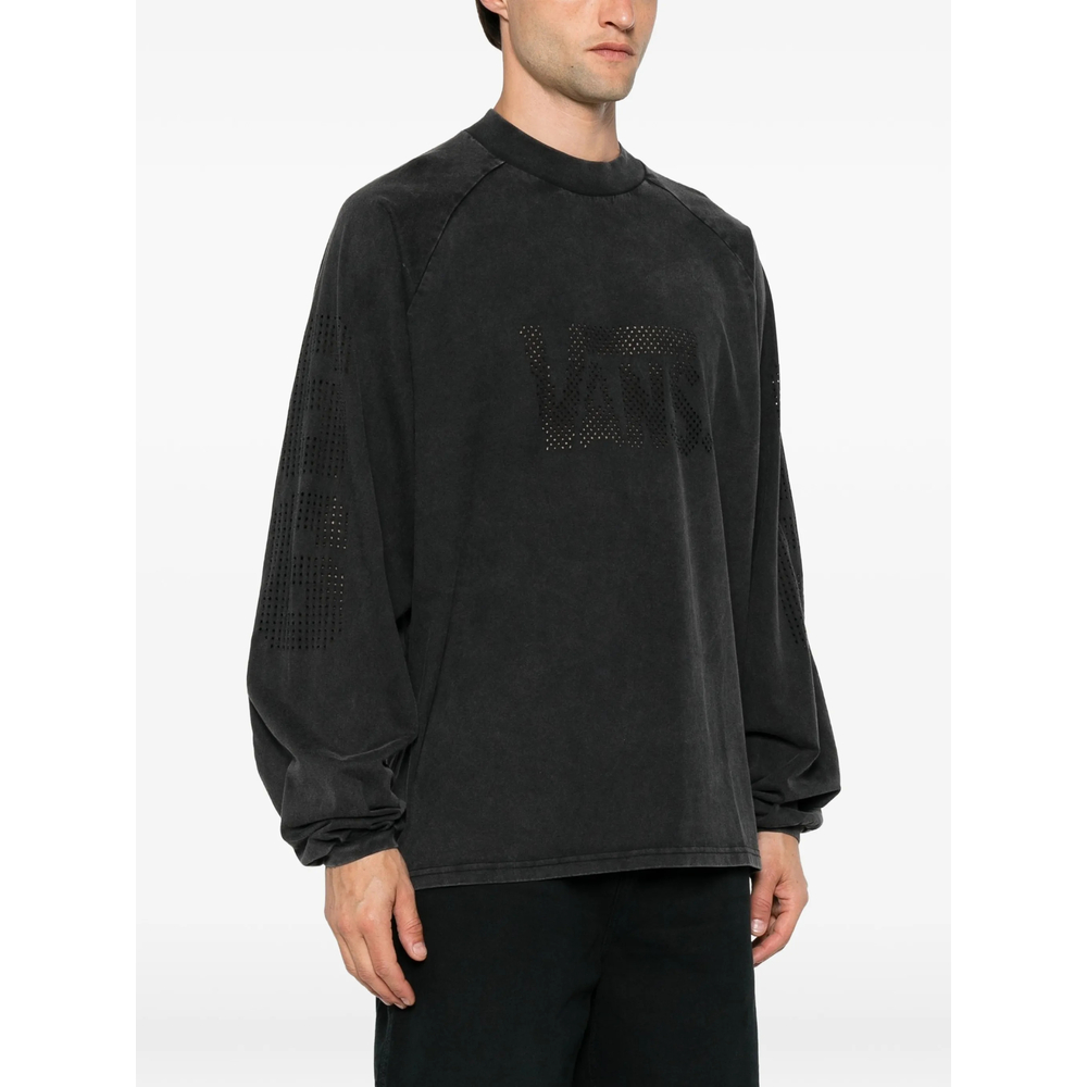 Laser-Cut Quilted-Panel T-Shirt