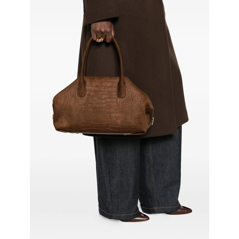 Themoirè Talia Croc-Effect Tote Bag