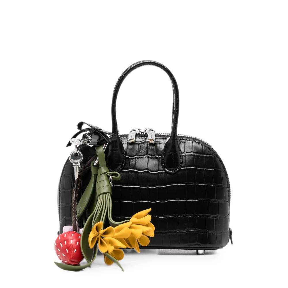 Self-portrait Tote Bags In Black